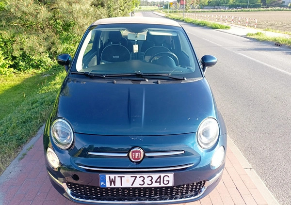 Fiat 500 cena 34900 przebieg: 97100, rok produkcji 2017 z Pleszew małe 121